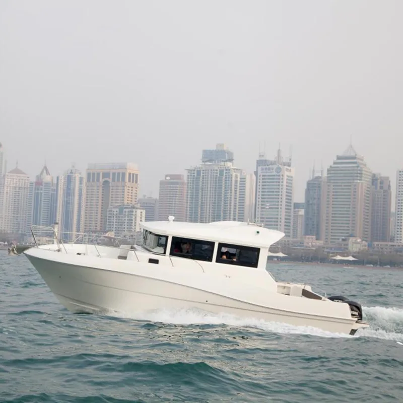 9.8m fiberglas açık deniz balıkçı teknesi